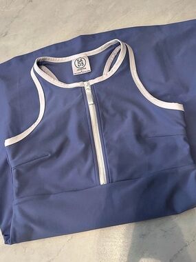 Athletic Mini Dress in Purple - Size Medium